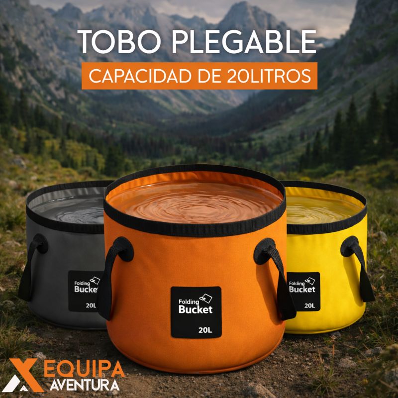 Tobo plegable de 20 L / 5 galones