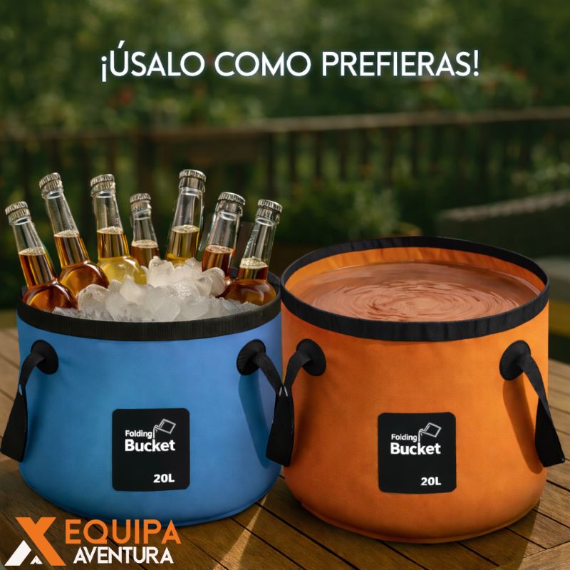 Tobo plegable de 20 L / 5 galones