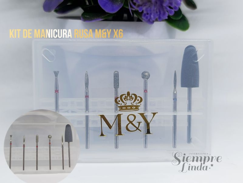KIT DE MANICURA RUSA M&Y X6