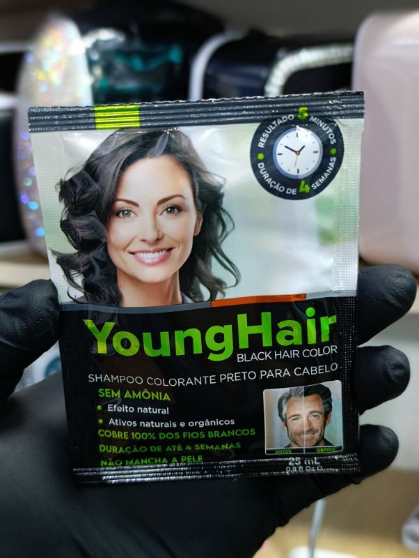 BLACK HAIR COLOR SHAMPOO 25ML