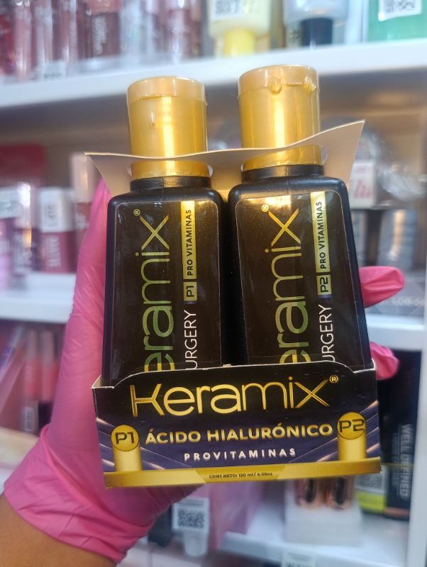 ALISADO KERAMIX ACIDO HIALURÓNICO PASO 1 Y 2 120ML