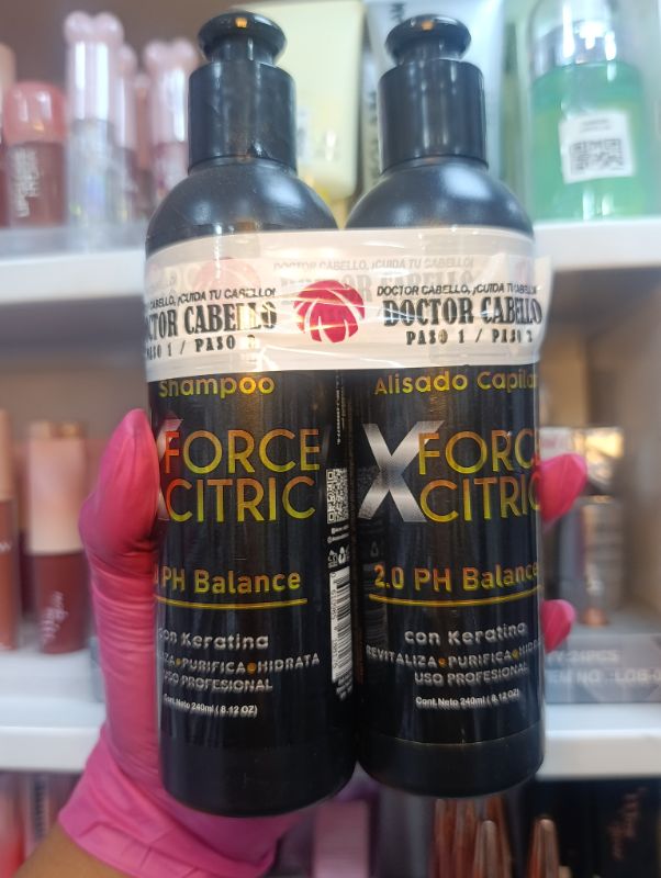 ALISADO X FORCE CITRIC 240ML DOCTOR CABELLO (PASO 1 Y PASO 2)