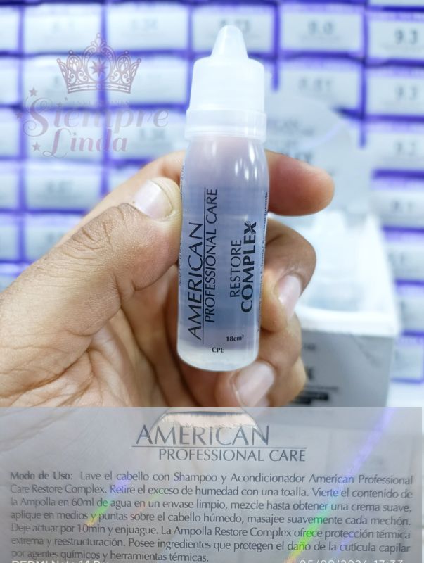 AMPOLLA AMERICAN RESTORE COMPLEX 18CM