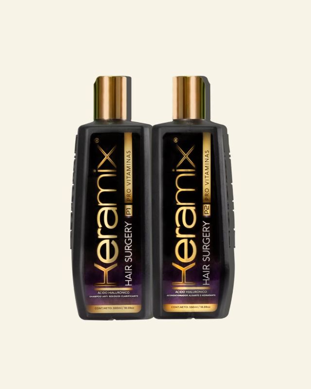 ALISADO KERAMIX ACIDO HIALURÓNICO PASO 1 Y 2 550ML