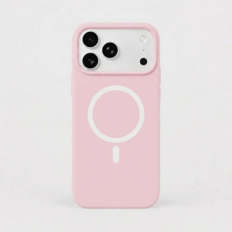 FORRO | SILICONA MAGSAFE | ROSA PASTEL | IPHONE 17 / 18 PRO MAX