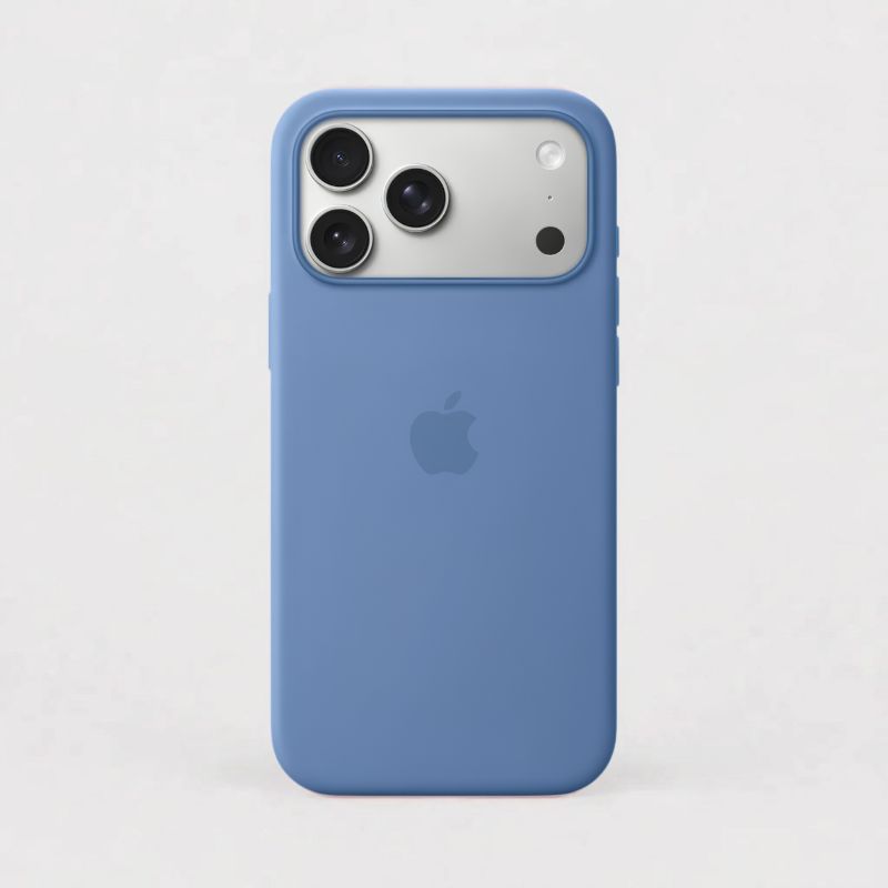 FORRO DE SILICONA | AZUL MEZCLILLA | IPHONE 17 PRO MAX / 18 PRO MAX