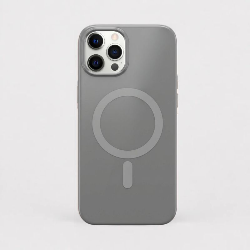 FORRO ACRILICO MAGSAFE | GRIS | IPHONE 12 PRO MAX