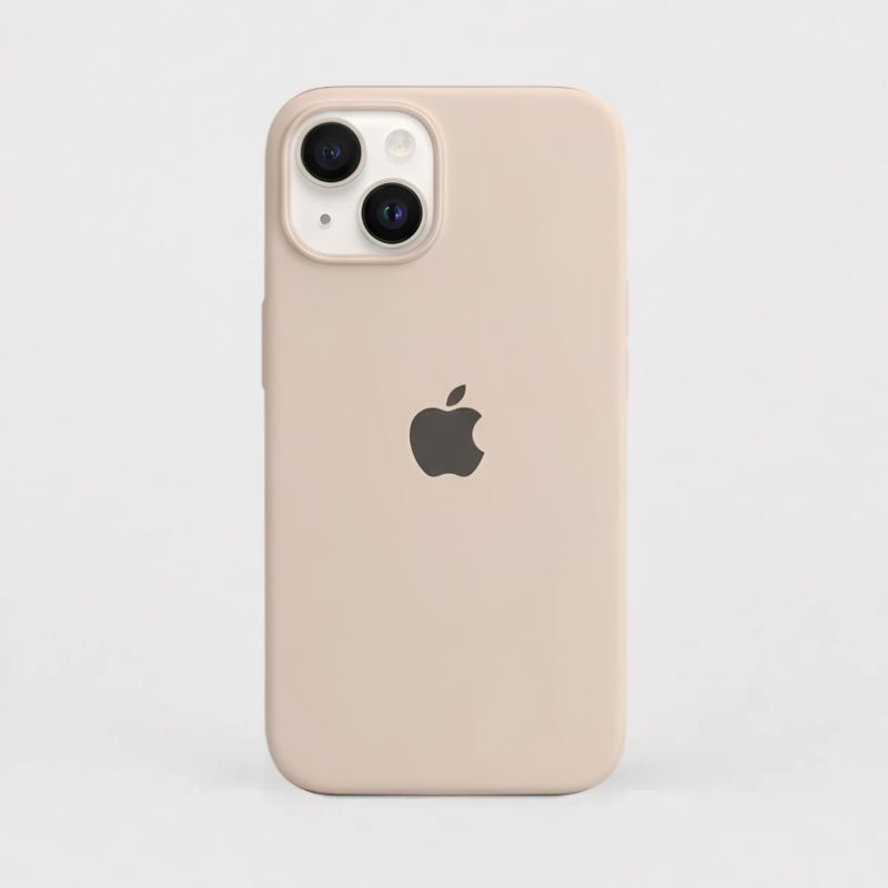FORRO DE SILICONA APPLE | BEIGE | IPHONE 13 / 14