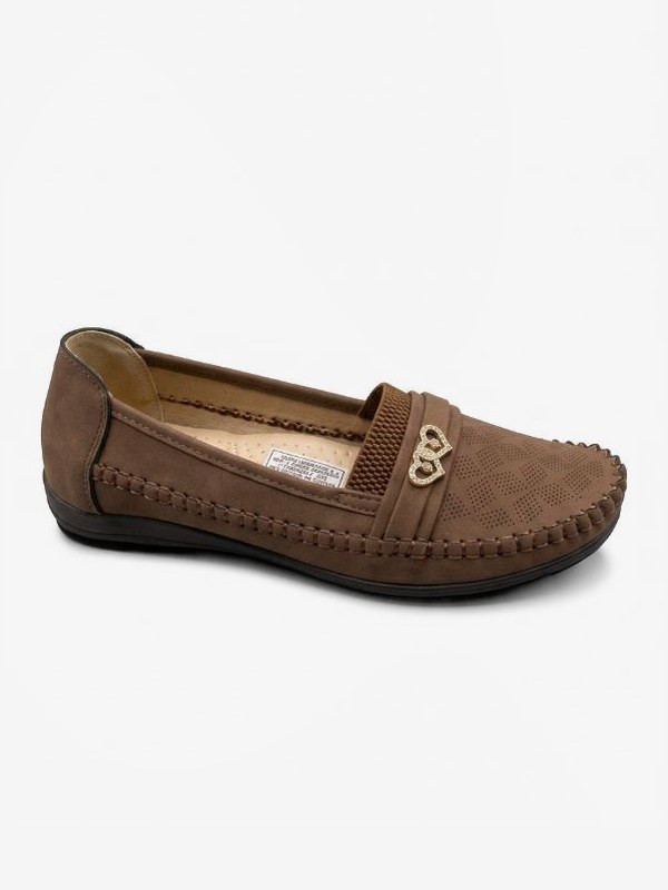 mocasín para dama con corazones