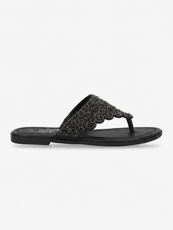 Sandalias de dedo con pedreria