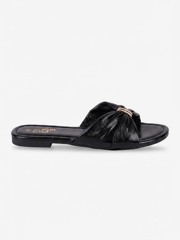 sandalias con diseño de moño