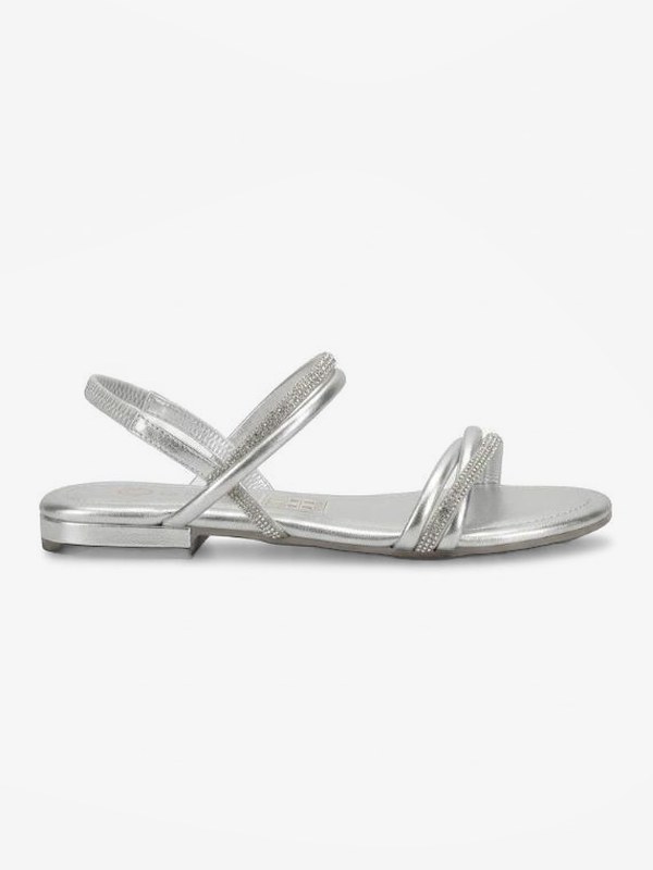 sandalias planas de tiras