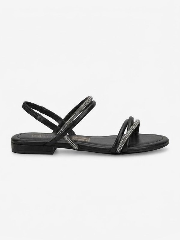 sandalias planas de tiras