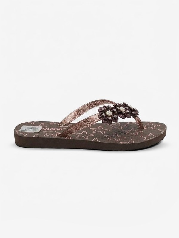 Sandalias playeras con flores