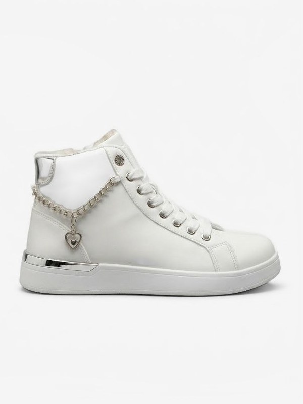 Bota Blanca con Cadena