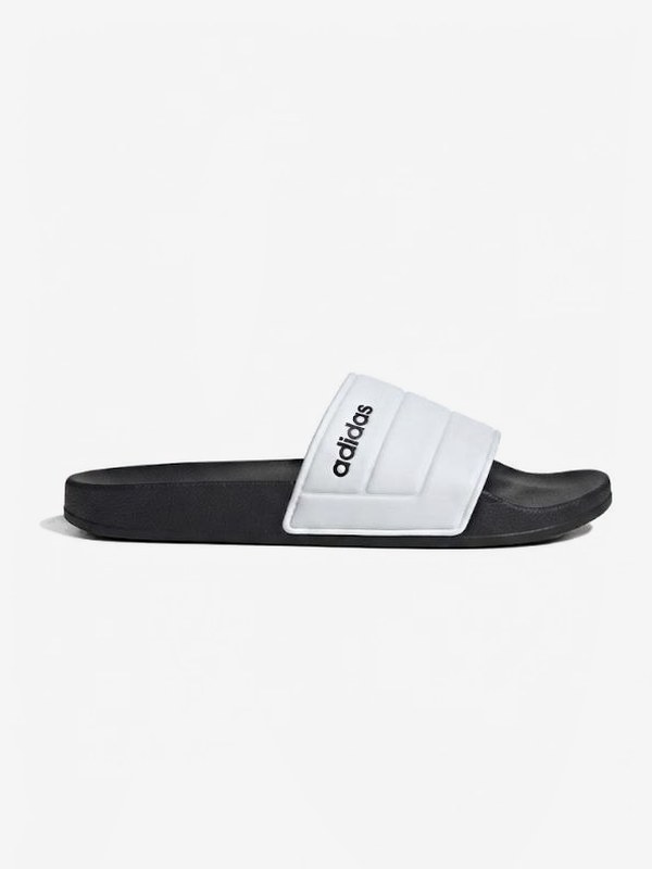 Slides Adidas Blanco y Negro