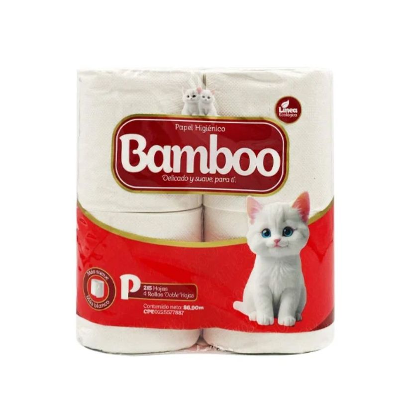 Papel higiénico Banboo x4