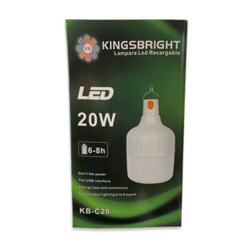 Bombillo recargable 30 w
