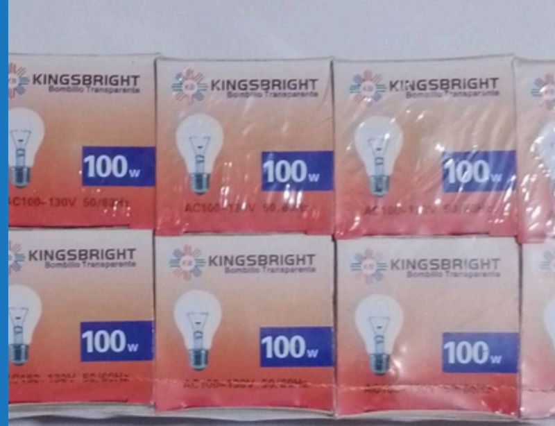 Bombillo amarillo 100W x10