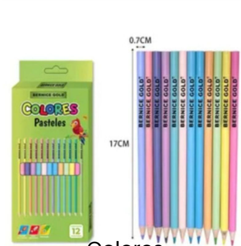 Colores pasteles Bernice x12