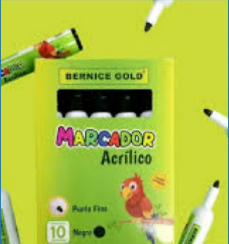 Marcador acrílico x10