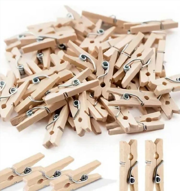 Pinza de madera x25