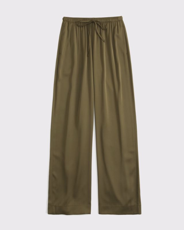 Pantalón de satén sin cierres