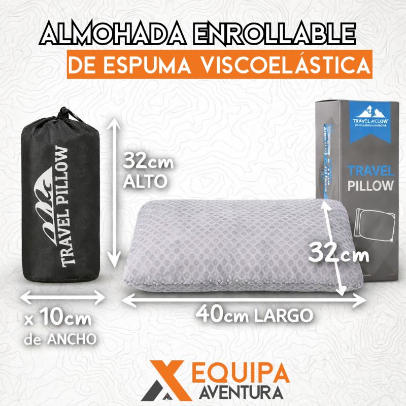 Almohada de viaje de espuma viscoelástica