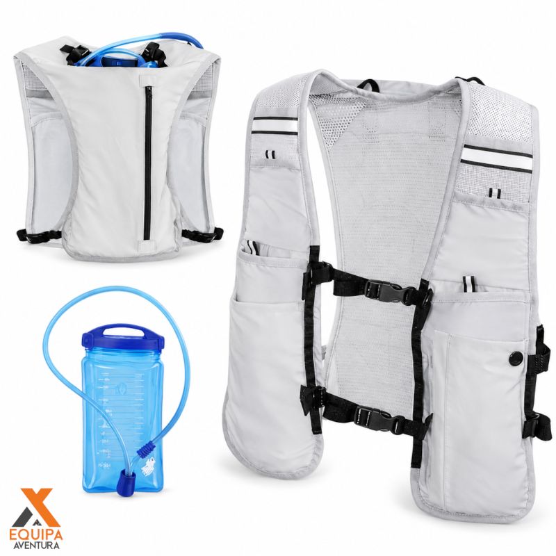 Chaleco de hidratación con bolsa de agua de 1,5 L