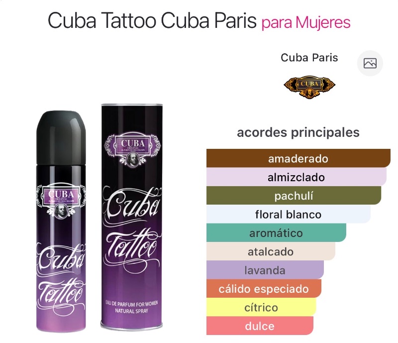 Tatoo Cuba dama