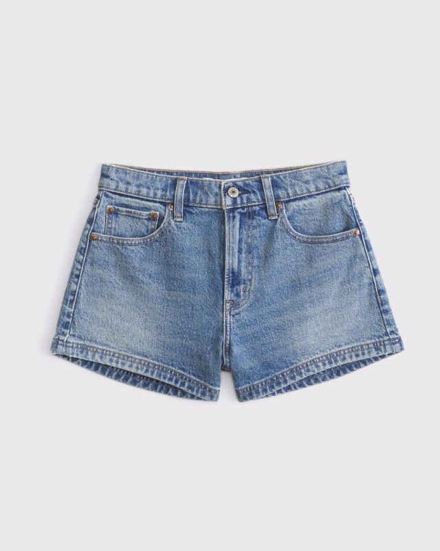 Shorts cortados de tiro alto estilo años 90